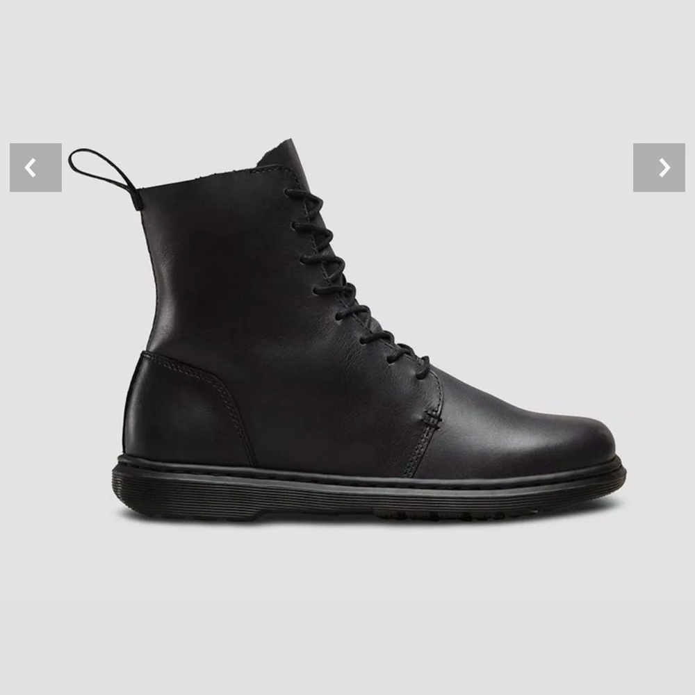 Dr. Martens Danica Black Leather Boots Sz 6